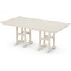 Martha Stewart by POLYWOOD® Chinoiserie 5-Piece Farmhouse Dining Set with Benches in Sand(Sand)