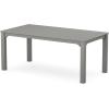 Martha Stewart by POLYWOOD® Chinoiserie 5-Piece Parsons Dining Set with Benches (Exclusive) in Slate Grey(Slate Grey)