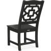 Martha Stewart by POLYWOOD® Chinoiserie 9-Piece Farmhouse Dining Set with Trestle Legs in Green(Black)