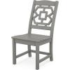 Martha Stewart by POLYWOOD® Chinoiserie 9-Piece Farmhouse Dining Set with Trestle Legs in Green(Slate Grey)