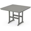 Martha Stewart by POLYWOOD® Chinoiserie 9-Piece Square Bar Set with Trestle Legs in Sand(Slate Grey)