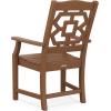 Martha Stewart by POLYWOOD® Chinoiserie Arm Chair 7-Piece Parsons Dining Set (Exclusive) in Mahogany(Teak)