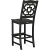 Martha Stewart by POLYWOOD® Chinoiserie Bar Side Chair in Green(Black)