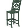 Martha Stewart by POLYWOOD® Chinoiserie Bar Side Chair in Green(Green)