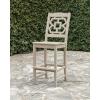 Martha Stewart by POLYWOOD® Chinoiserie Bar Side Chair in Green(Teak)