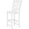 Martha Stewart by POLYWOOD® Chinoiserie Bar Side Chair in Green(White)