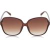 Martha Stewart womens Ms101 Oversized Uv400 Protective Round Sunglasses – Timeless Gifts for Her, 63.5mm Round Sunglasses(Brown)