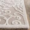 Martha Stewart x SAFAVIEH Area Rug Collection – 5′ x 8′, Whetstone Grey, Handmade Wool, Marais Scroll Design, Ideal for Living Room, Bedroom, Office, Dining Space (MSR4324A)(Fledgling)