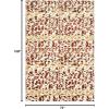 Martha Stewart x SAFAVIEH Area Rug Collection – 8′ x 10′, Bard Red, Hand-Knotted Silk & Wool, Ideal for Living Room, Bedroom, Office, Dining Space (MSR8641B)(Bard Red)