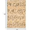 Martha Stewart x SAFAVIEH Area Rug Collection – 8′ x 10′, Bard Red, Hand-Knotted Silk & Wool, Ideal for Living Room, Bedroom, Office, Dining Space (MSR8641B)(Wheat Beige)