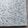 Martha Stewart x SAFAVIEH Area Rug Collection – 8′ x 10′, Blue & Ivory, Handmade Wool, Ideal for Living Room, Bedroom, Office, Dining Space (MSR3513B)(Blue/Ivory)