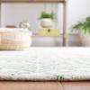 Martha Stewart x SAFAVIEH Area Rug Collection – 8′ x 10′, Ivory & Grey, Handmade Wool, Ideal for Living Room, Bedroom, Office, Dining Space (MSR3528F)(Ivory/Green)
