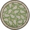 Martha Stewart x SAFAVIEH Area Rug Collection – 8′ x 10′, Plumage Blue, Handmade Wool, Ideal for Living Room, Bedroom, Office, Dining Space (MSR3753A)(China Green Mar)