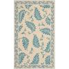 Martha Stewart x SAFAVIEH Area Rug Collection – 8′ x 10′, Plumage Blue, Handmade Wool, Ideal for Living Room, Bedroom, Office, Dining Space (MSR3753A)(Plumage Blue)