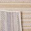Martha Stewart x SAFAVIEH Area Rug Collection – 8′ x 10′, Taupe & Beige, Cotton, Ideal for Living Room, Bedroom, Office, Dining Space (MSR412E)(Taupe/Beige)