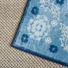 Martha Stewart x SAFAVIEH Machine Washable Area Rug Collection – 5′ x 8′, Blue & Beige, Slip Resistant & Easy Cleaning, Ideal for Ideal for Living Room, Bedroom, Dining Space (MSRW194L)(Blue/Beige)