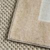 Martha Stewart x SAFAVIEH Machine Washable Area Rug Collection – 5′ x 8′, Taupe & Green, Slip Resistant & Easy Cleaning, Ideal for Ideal for Living Room, Bedroom, Dining Space (MSRW193E)(Taupe/Green)