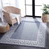 Martha Stewart x SAFAVIEH Outdoor Area Rug Collection – 8′ x 10′, Grey, Weather Resistant & Washable, Ideal for Patio, Backyard, Mudroom, Deck, Dining Space (MSRO331F)(Grey/Cream)