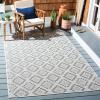Martha Stewart x SAFAVIEH Outdoor Area Rug Collection – 8′ x 10′, Ivory & Grey, Weather Resistant & Washable, Ideal for Patio, Backyard, Mudroom, Deck, Dining Space (MSRO307F)(Ivory/Grey)