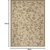 Martha Stewart x SAFAVIEH Outdoor Area Rug Collection – 8′ x 11’2″, Cream & Brown, Weather Resistant & Washable, Ideal for Patio, Backyard, Mudroom, Deck, Dining Space (MSR4251-12)(Cream/Green)