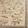 Martha Stewart x SAFAVIEH Outdoor Area Rug Collection – 8′ x 11’2″, Cream & Brown, Weather Resistant & Washable, Ideal for Patio, Backyard, Mudroom, Deck, Dining Space (MSR4251-12)(Creme/Brown)