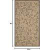 Martha Stewart x SAFAVIEH Outdoor Area Rug Collection – 8′ x 11’2″, Cream & Brown, Weather Resistant & Washable, Ideal for Patio, Backyard, Mudroom, Deck, Dining Space (MSR4251-12)(Creme/Brown)
