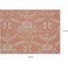 Martha by Martha Stewart | Chilewich Damask Placemats in Burnt Coral – Set of 4 – Easy Care Woven Tabletop Textiles – Indoor/Outdoor – 18.5″ x 13.5″ Rectangle(Burnt Coral)