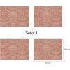 Martha by Martha Stewart | Chilewich Damask Placemats in Burnt Coral – Set of 4 – Easy Care Woven Tabletop Textiles – Indoor/Outdoor – 18.5″ x 13.5″ Rectangle(Burnt Coral)