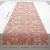 Martha by Martha Stewart | Chilewich Damask Table Runner in Abalone – Easy Care Woven Textile – Indoor/Outdoor – Stain/Fade Resistant – 14″ x 72″(Burnt Coral)