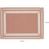 Martha by Martha Stewart | Chilewich Handkerchief Placemats in Burnt Coral – Set of 4 – Easy Care Woven Tabletop Textiles – Indoor/Outdoor – 18.5″ x 13.5″ Rectangle(Burnt Coral)