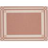 Martha by Martha Stewart | Chilewich Handkerchief Placemats in Burnt Coral – Set of 4 – Easy Care Woven Tabletop Textiles – Indoor/Outdoor – 18.5″ x 13.5″ Rectangle(Burnt Coral)