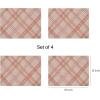 Martha by Martha Stewart | Chilewich Ribbons Placemats in Burnt Coral – Set of 4 – Easy Care Woven Tabletop Textiles – Indoor/Outdoor – 18.5″ x 13.5″ Rectangle(Burnt Coral)