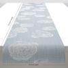 Martha by Martha Stewart | Chilewich Rosette 14”x72” Table Runner in Flax(Sea)