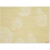 Martha by Martha Stewart | Chilewich Rosette Placemats in Abalone – Set of 4 – Easy Care Woven Tabletop Textiles – Indoor/Outdoor – 18.5″ x 13.5″ Rectangle(Wheat)