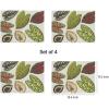 Martha by Martha Stewart | Chilewich Scattered Leaf Placemat – Set of 4 – Easy Care Woven Tabletop Textile – Indoor/Outdoor – 18.5″ x 13.5″ Rectangle