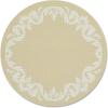 Martha by Martha Stewart | Chilewich Scroll Round Set of 4 Placemats in Burnt Coral(Wheat)