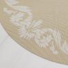 Martha by Martha Stewart | Chilewich Scroll Round Set of 4 Placemats in Wheat(Wheat)