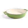 Martha by Martha Stewart 5 QT European Enameled Cast Iron Dutch Oven w/Lid – Cobblestone(Bay Leaf)
