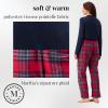 Peace Love & Dreams Martha Stewart Women’s Henley Flannel Pajama Set | 2-Piece Long Sleeve Top and Pants
