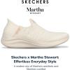 Skechers Women’s Martha Stewart Ultra Flex 3.0 – Neptune Sneakers(Natural)