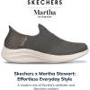 Skechers Women’s Martha Stewart Ultra Flex 3.0 – Neptune Sneakers(Olive)
