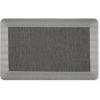 MARTHA STEWART Mira Modern Heathered Solid Anti-Fatigue Air-Infused Kitchen Mat, Black, 19.6″x39″