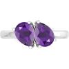 Martha Stewart 2 Carat Two Stone Gemstone Ring For Women in Sterling Silver, Gemstone Jewelry For Women(Option 6)