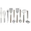 Martha Stewart 9-Piece Stainless Steel Kitchen Gadget & Tool Set – Prep and Serve Utensils, Durable & Rust-Resistant, Dishwasher Safe Cooking Accessories(Bar Tool Set)