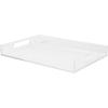 Martha Stewart Brody Acrylic Letter Tray, Letter Organizer Desk Tray, File Organizer Tray for Magazines, Folders, Notebooks, Desk Accessories, 12.75″ x 8.75″, Clear