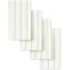 Martha Stewart Daisy Stripe Napkin Set 4-Pack, Green, 19″x19″(Grey/Yellow)
