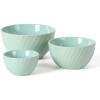 Martha Stewart Eagleson 3 Piece (3”, 4”, & 5”) Round Prep Mixing Bowl Set – Martha Blue(Martha Blue)