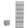 Martha Stewart Essential Closet Home Storage and Organization for Storing Shoes and Accessories, 22 Pocket Over The Door Hanging Organizer with Grey Craft Cube, Bedford Floral(Bedford Floral)