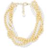 Martha Stewart Five Strand Pearl and Gold Ball Twisted Necklace In Gold For Women