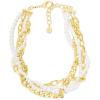 Martha Stewart Four Twisted Strand Pearl and Chain Necklace In Gold, For Women